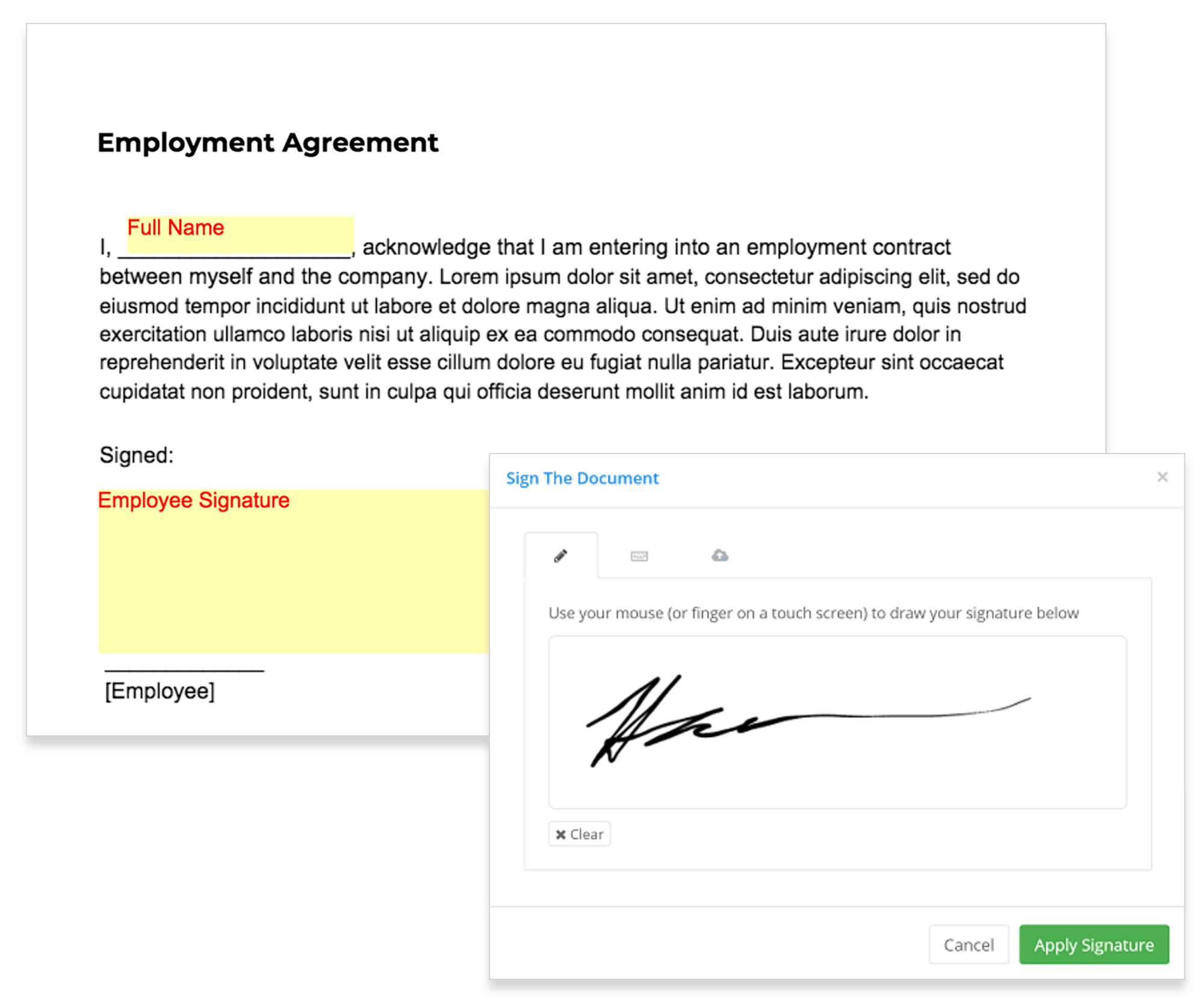 ESignatures for HR Documents with your HR Software | HR Partner ESignatures for HR Documents with your HR Software | HR Partner